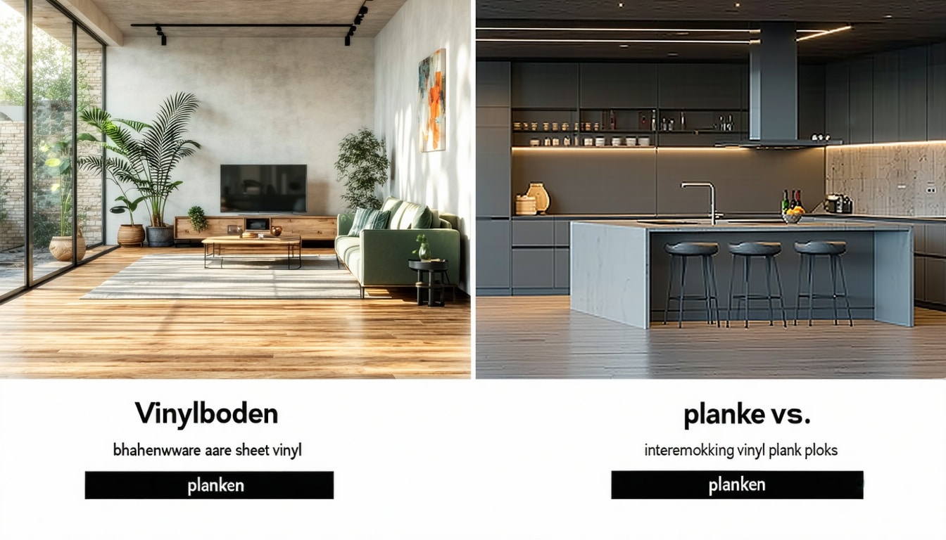 vinylboden bahnenware oder planken